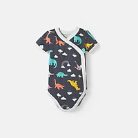 Bộ Bodysuit cho bé sơ sinh BAA BABY cài bên ngắn tay cho bé gái và bé trai từ 0-12 tháng - CB01N