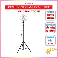 Đèn livestream/Đèn Led Trợ Sáng Essesa Chiếu Sáng Studio, Makeup, Quay Phim , Chụp Ảnh, Livetream, Selfie Kèm Kẹp Điện Thoại Tùy Chỉnh - Hàng Chính Hãng