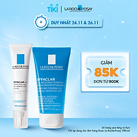 Bộ đôi kem giảm mụn chuyên biệt La Roche Posay Effaclar A.I 15ml và Gel rửa mặt dành cho da dầu mụn Effaclar Gel 50ml