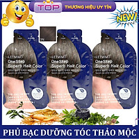 Set 3 gói thuốc nhuộm tóc LETMIMO Nâu Tự Nhiên (3N) 24g/gói