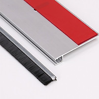 1 Mét Ron Chân Cửa Thanh Chắn Chân Cửa Nhôm Kèm Chổi Sẵn Keo Dán 50mm 60mm Ngăn Bụi Côn Trùng Gián Chuột Legaxi