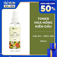 Toner Xịt Khoáng Hoa hồng Cân Bằng pH Dưỡng ẩm Cho Da Kiềm Dầu Sáng Da An Toàn Thiên Nhiên Cỏ Mềm 100ml