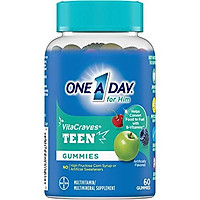 One A Day VitaCraves Teen For Him Multivitamin Gummies, 60 count (Pack of 1)