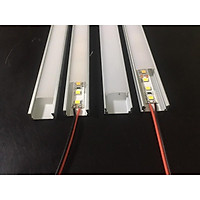 Thanh nhôm U định hình U14-7mm đã gồm Led 10w/m, 12v, Dạng U góc đã có đèn Led cao cấp.