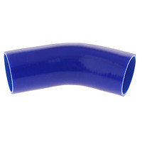 Black Silicone 45 Degree Vacuum Air Hose 102mm Silicone Line Pipe Tube