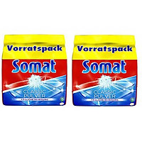 Combo 2 bịch bột Rửa Ly - Bát Somat 1,2 Kg - Đức