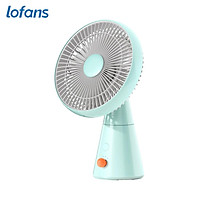 Lofans Cordless Desktop Fan Portable Fan 4 Speeds Adjustable/Low Noise/Type-C Interface/ 3000mAh Rechargeable/Built-in