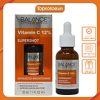 Tinh Chất Balance Active Formula Sáng Da Mờ Thâm Vitamin C 12% Supershot Advanced Brightening Serum 30ml