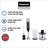 Máy Xay Cầm Tay Panasonic MX-SS1BRA - 5 Mức điều khiển công suất - Chất liệu Inox cao cấp - Công Suất 600W- Hàng Chính Hãng