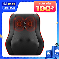 Gối Massage Đa Năng Hồng Ngoại SK001.1 - Máy Mát xa Toàn Thân Nhiệt Hồng Ngoại - Chuyên Sâu Cho Cổ, Vai Gáy, Lưng Dưới, Đùi, Chân - Sử Dụng Tại Nhà, Văn Phòng, Trên Ô Tô (Kèm Adepter)