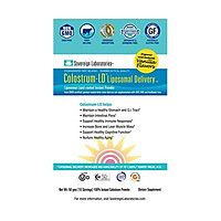 Proprietary Liposomal Colostrum Powder - Immune & Digestive Support I Eases Leaky Gut I Gluten-Free, Lactose-Reduced I 1500% More Bioavailability I 90 Servings - Sovereign Laboratories - 16 oz Plain