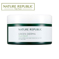 BIG SIZE Kem dưỡng da nhạy cảm NATURE REPUBLIC Green Derma Mild Cream 190ml (trẻ em trên 3 tuổi)