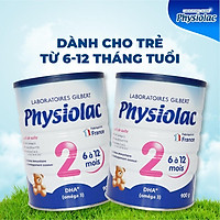 Bộ 2 lon sữa bột Physiolac 2 900g (Bổ sung DHA)