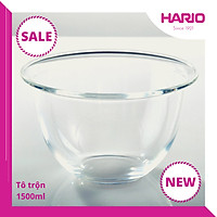 Tô Thủy Tinh Chịu Nhiệt Hario 1.5L Ø18.7cm MXP-150-BK (Dùng Được Lò Viba, Lò Nướng)