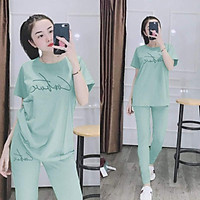(Có bigsize 85kg)Đồ Bộ Cotton Quần Dài Mặc Nhà Đồ Bộ Nữ Mặc Nhà Đẹp
