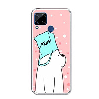 ỐP LƯNG DẺO CHO ĐIỆN THOẠI REALME C15 - 0338 BEAR02 - HÀNG CHÍNH HÃNG