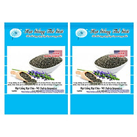 Bộ 2 Gói Hạt Giống Hạt Chia - Mỹ (Salvia hispanica) 1000h