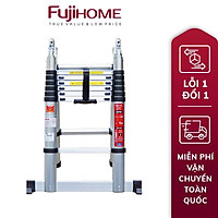 Thang nhôm rút gọn chữ A FUJIHOME TLA07 ( Chiều cao chữ A 2,1m- Cao chữ I 4m- Rút gọn 0,9m - KHóa chốt an toàn, để chống trượt) Hàng Chính hãng
