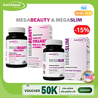 Bộ sản phẩm Thực phẩm Bổ sung MegaBeauty + Mega Slim - Bổ sung collagen, hỗ trợ giảm cân