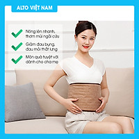 Đai lưng bụng ngải cứu - Đai chườm nóng bằng điện, ruột bằng ngải cứu khô và các loại thảo dược khác - Hỗ trợ giảm đau lưng do thoát vị đĩa đệm, gai đốt sống lưng, do làm việc quá sức