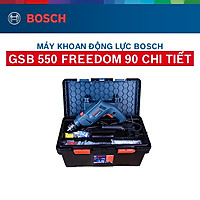 Máy khoan động lực Bosch GSB 550 - Tặng bộ phụ kiện FREEDOM 90 chi tiết
