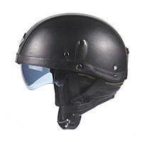 Mũ bảo hiểm da cho xe máy kiểu dáng nửa đầu phong cách retro Unisex Leather Helmets for Motorcycle