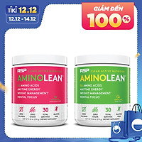 RSP Amino Lean, Pre-Workout Hoàn Chỉnh Cho Nam và Nữ, với EAA Phục Hồi Năng Lượng & L-Carnitine Hỗ Trợ Đốt Mỡ, Caffeine Giúp Tỉnh Táo Tập Trung (30 Lần dùng)