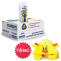 Thùng 24 hộp Sữa dinh dưỡng pha sẵn Nutren Junior 200ml – Tặng gối choàng cổ con hươu