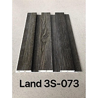Tấm ốp nhựa pvc Nano dạng nan sóng màu gỗ xám 073