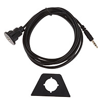 Male To Female 3.5mm AUX Extension Flush Panel Mount Cable For Boat