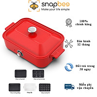 Nồi lẩu nướng đa năng 5 trong 1 full set kèm 5 khay nướng
