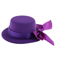 Fashion Black Bowler Hat with Bowknot Decor for 60cm Lolita 1/3 SD DZ BJD