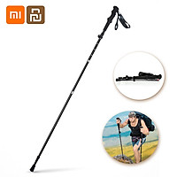 Youpin Zaofeng Trekking Pole Carbon Fiber Light Walking Stick Metal T-handle Telescopic Trekking Poles Outdoor Hiking