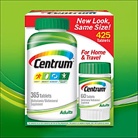 Thực phẩm bảo vệ sức khỏe Centrum multivitamin dành cho nam và nữ dưới 50 tuổi - 425 viên