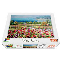Bộ tranh xếp hình jigsaw puzzle cao cấp 330 mảnh ghép của liên kết mua – Vườn Xuân(30x44cm)