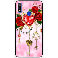 Ốp lưng dành cho Realme 3 Pro mẫu Chìa khóa tình yêu hồng