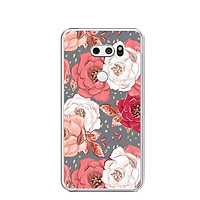 Ốp lưng dẻo cho điện thoại LG V30 - 0331 ROSE04 - Hàng Chính Hãng
