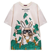 Áo Thun Unisex Bad Rabbit Hustle Màu Cream 100% Cotton - Local Brand Chính Hãng