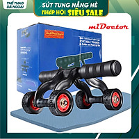 Con Lăn Tập Cơ Bụng 4 Bánh Chính Hãng