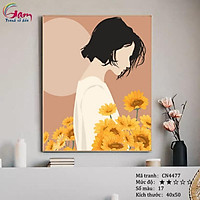 Tranh sơn dầu số hoá tự tô màu Gam CN4477 40x50cm căng sẵn khung