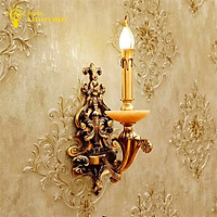 Đèn Tường LED Treo Phòng Khách Phòng Ngủ Cầu Thang Đèn Nến Đồng 9203 Mang Phong Cách Cổ Điển