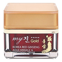 Kem Dưỡng Trắng Da Chống Lão Hóa My Gold Korea Red Ginseng Aqua Wrinkle Whitening Cream (50ml)