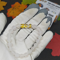 Vòng tam hợp dần ngọ tuất mã não trắng TH002 - Vòng tay tam hợp quý nhân - Vòng tay tam hợp bằng đá cho người tuổi dần ngọ tuất - Bảo hành 12 tháng - Vận chuyển toàn quốc - Nhận hàng thanh toán