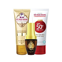 Bộ combo dưỡng trắng và chống nắng Sắc Ngọc Khang