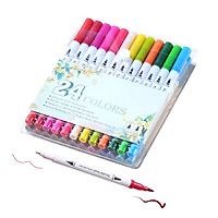 80 Colors Dual Tips Brush Pens Art Markers Brush and Fine Point Colored Pen for Children Adults Artists Drawing Coloring