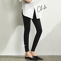 Quần legging nữ Choobe co giãn 4 hàng cao cấp chiều vải dày dặn quần thun ôm cạp cao - Q15