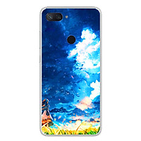 Ốp lưng dẻo cho điện thoại Xiaomi Mi 8 Lite - 0293 LITTLEGIRL - Hàng Chính Hãng
