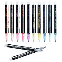 12Pcs Metallic Double Line Outline Pens Drawing Painting Pens Diary DIY Crafts