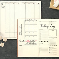Sổ tay planner MIX TỔNG HỢP Tháng + tuần + ngày "Kế hoạch trọn đời" - Lịch tháng / Kế hoạch Tuần / Nhắc việc ngày / Chấm bi