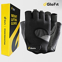 Găng Tay Tập Gym Glofit Hở Mu GFST001 - Black (Workout Gloves - Ultralight Gloves)